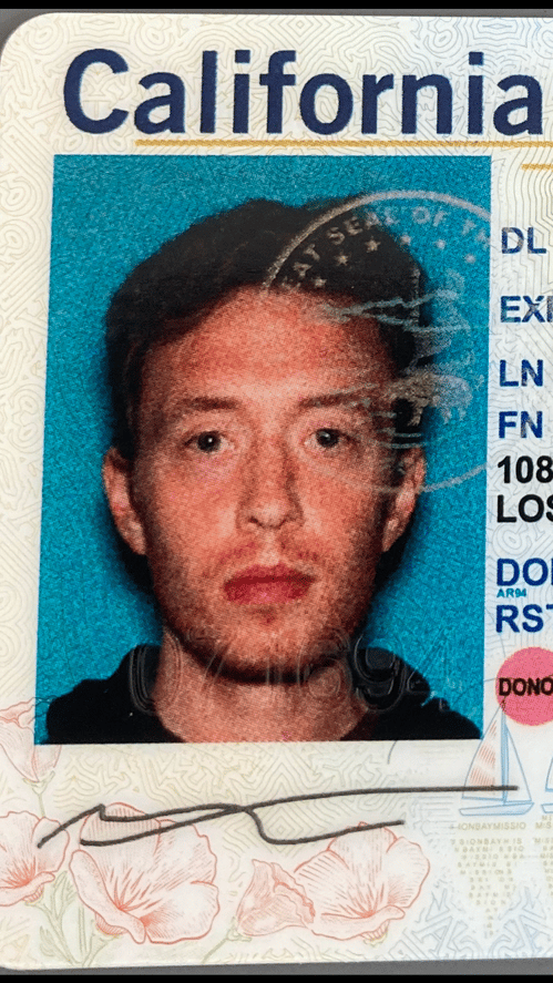 Alex's CA license picture
