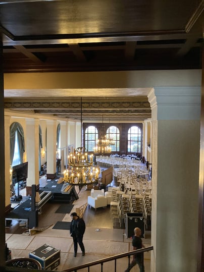 Setting up at the Ebell the day before Connect