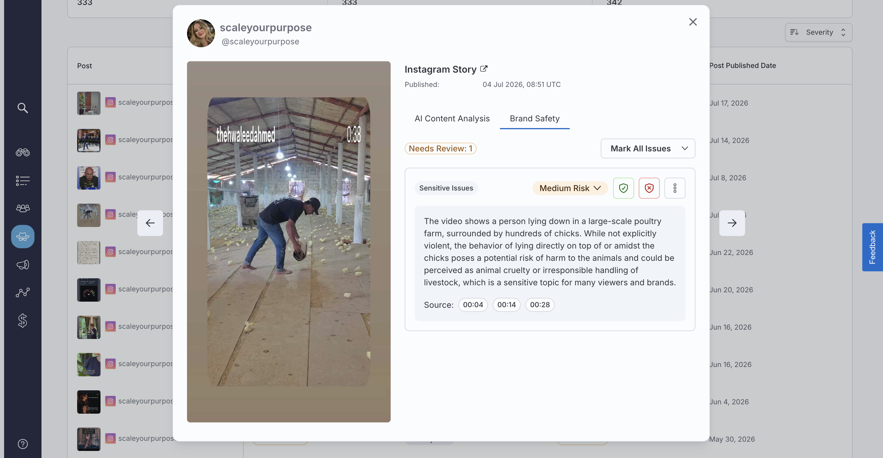 SafeIQ analyzes video, audio, and text to explain contextual brand safety risks
