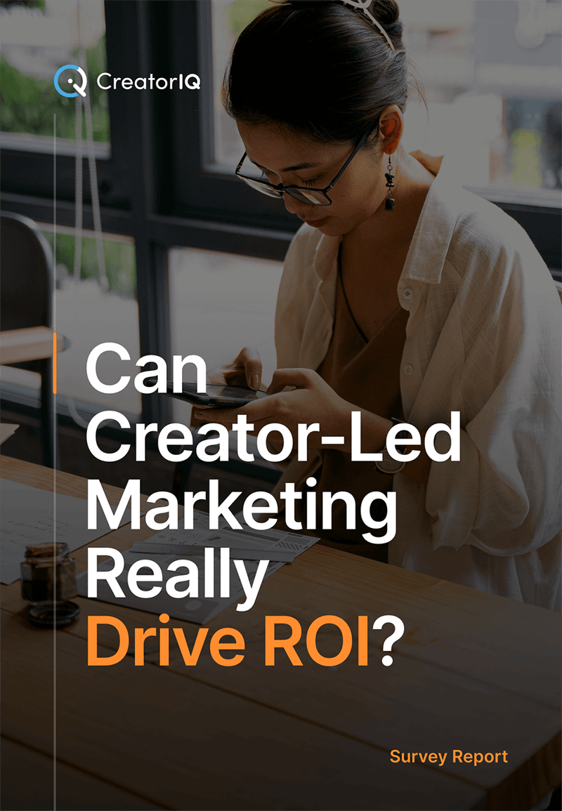 Creator Led Marketing Drives ROI