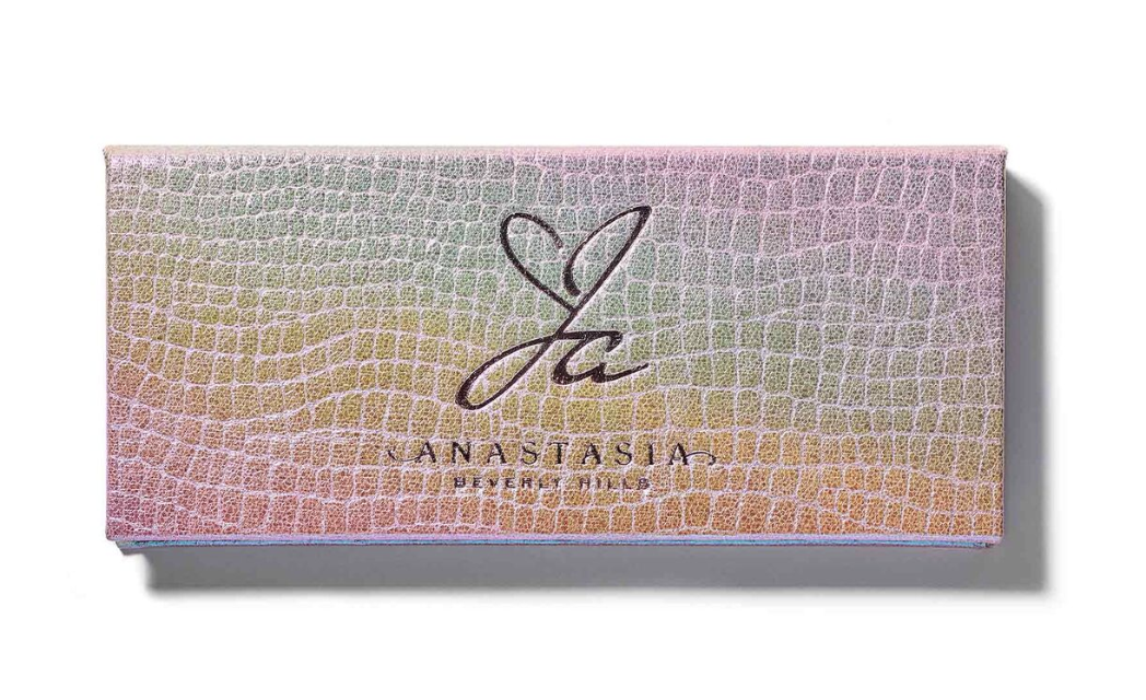 A close-up photo of the Jackie Aina Palette, a collaboration between YouTuber Jackie Aina and Anastasia Beverly Hills.