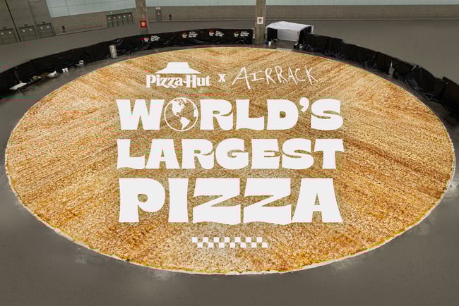 Pizza Hut Airrack Largest Pizza