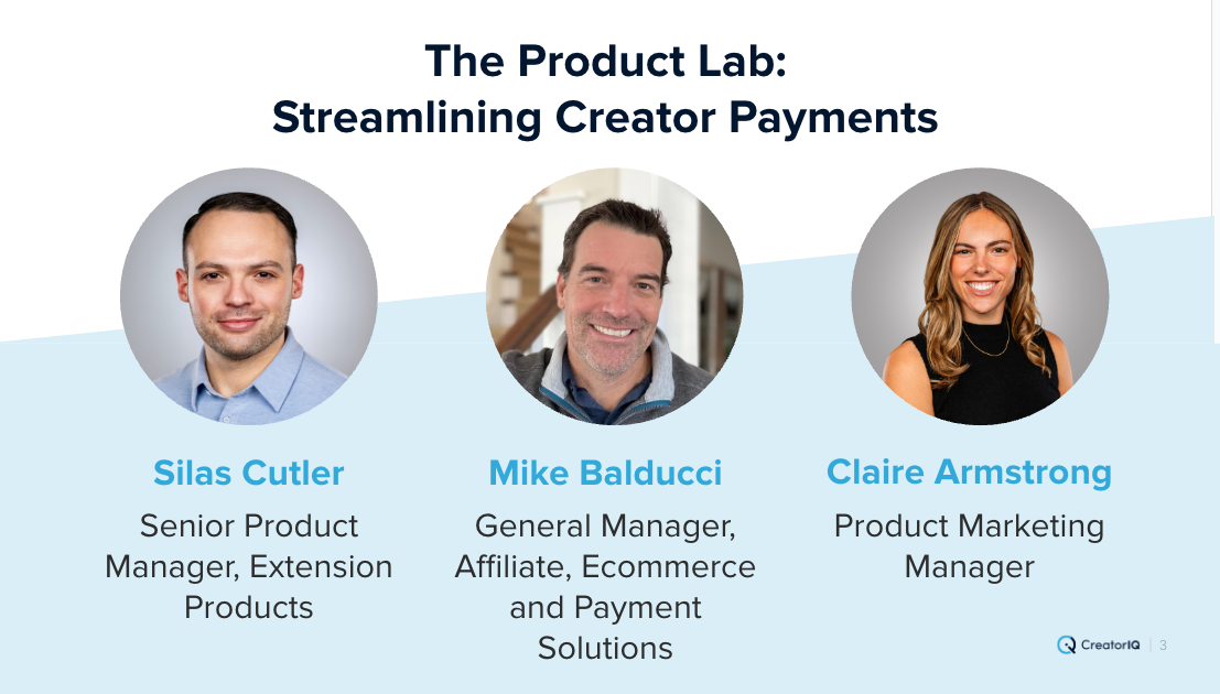 The product lab streamlining creator payments