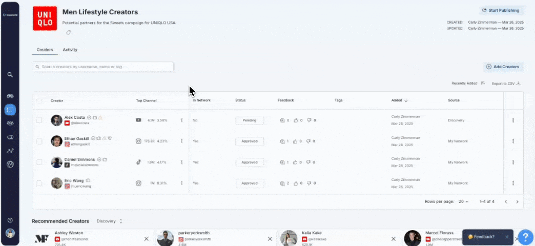 lists whats new