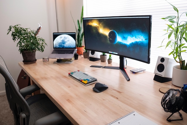 luke peters logitech work from home setup