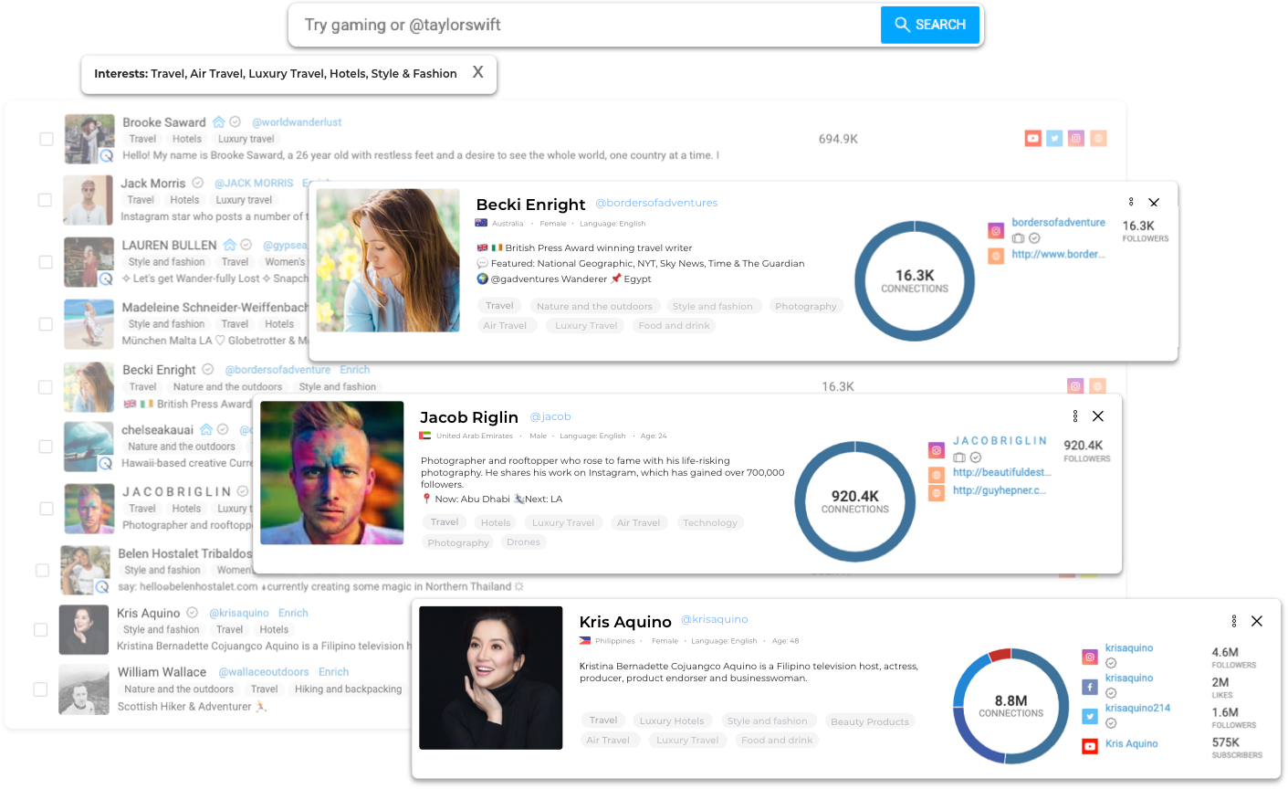 Intelligent Creator Discovery and Recommendation