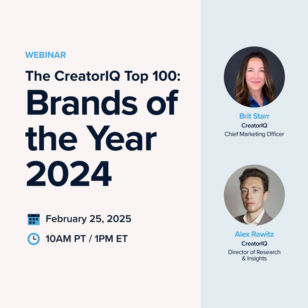 The CreatorIQ Top 100: Brands of the Year 2024
