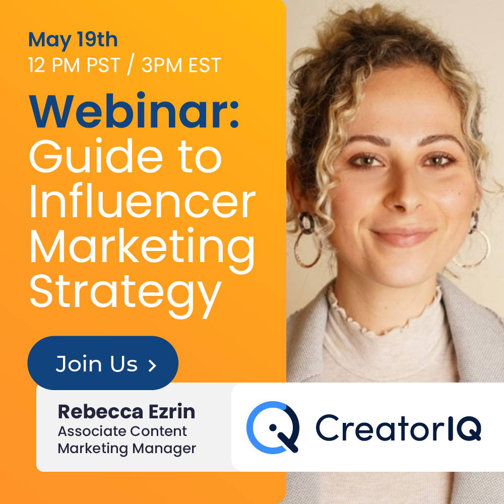 Webinar: Guide to Influencer Marketing Strategy