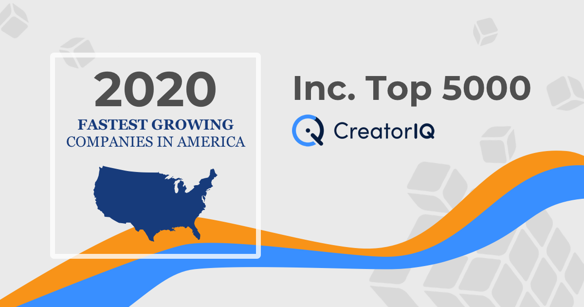 CreatorIQ Named To Inc. 5000 List Of Fastest-Growing Private Companies In America