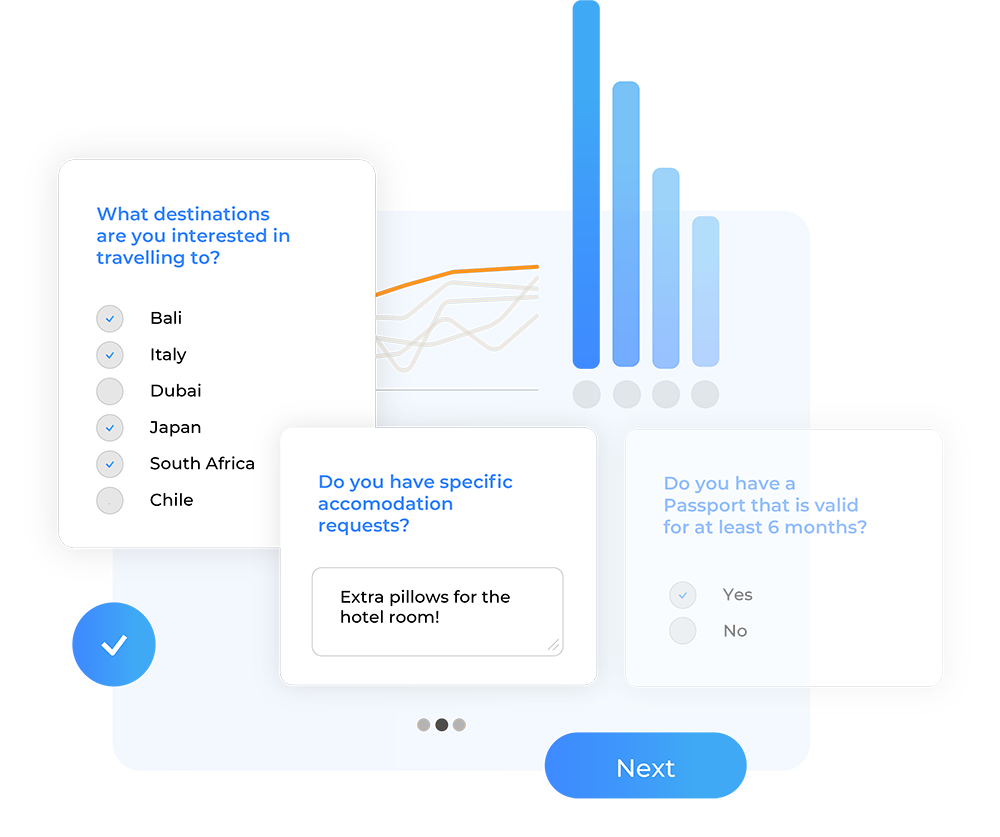 Leverage custom questionnaires<br>for specific goals